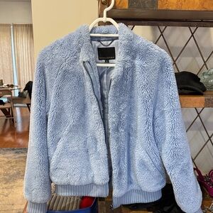 Banana Republic Light Blue Teddy Jacket